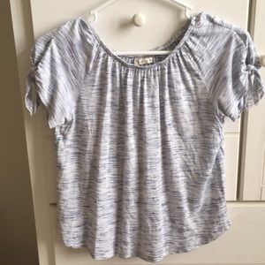Girls Copper Key Grey Top